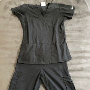 Black scrubs set
